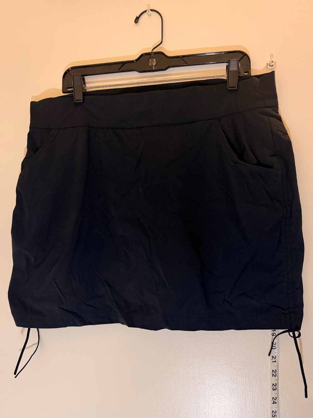 Columbia Black Ruched Athletic Skort